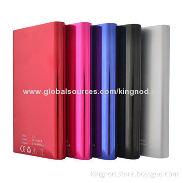 Power Banks with 5,200mAh Capacity, 5V/1A Output and LED Flashlight Polymer Battery, Aluminum Cover